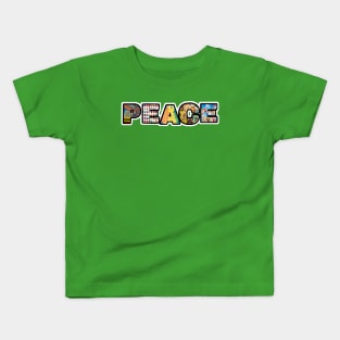 PEACE Sticker - Front Kids T-Shirt